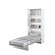 Schrankbett Vertikal weiß hochglanz 90x200 (BC) Murphy-Bett